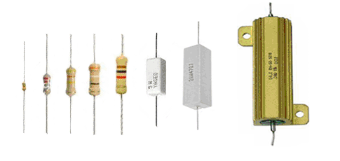 Ecco come si presentano le resistenze più comunemente utilizzate in elettronica.